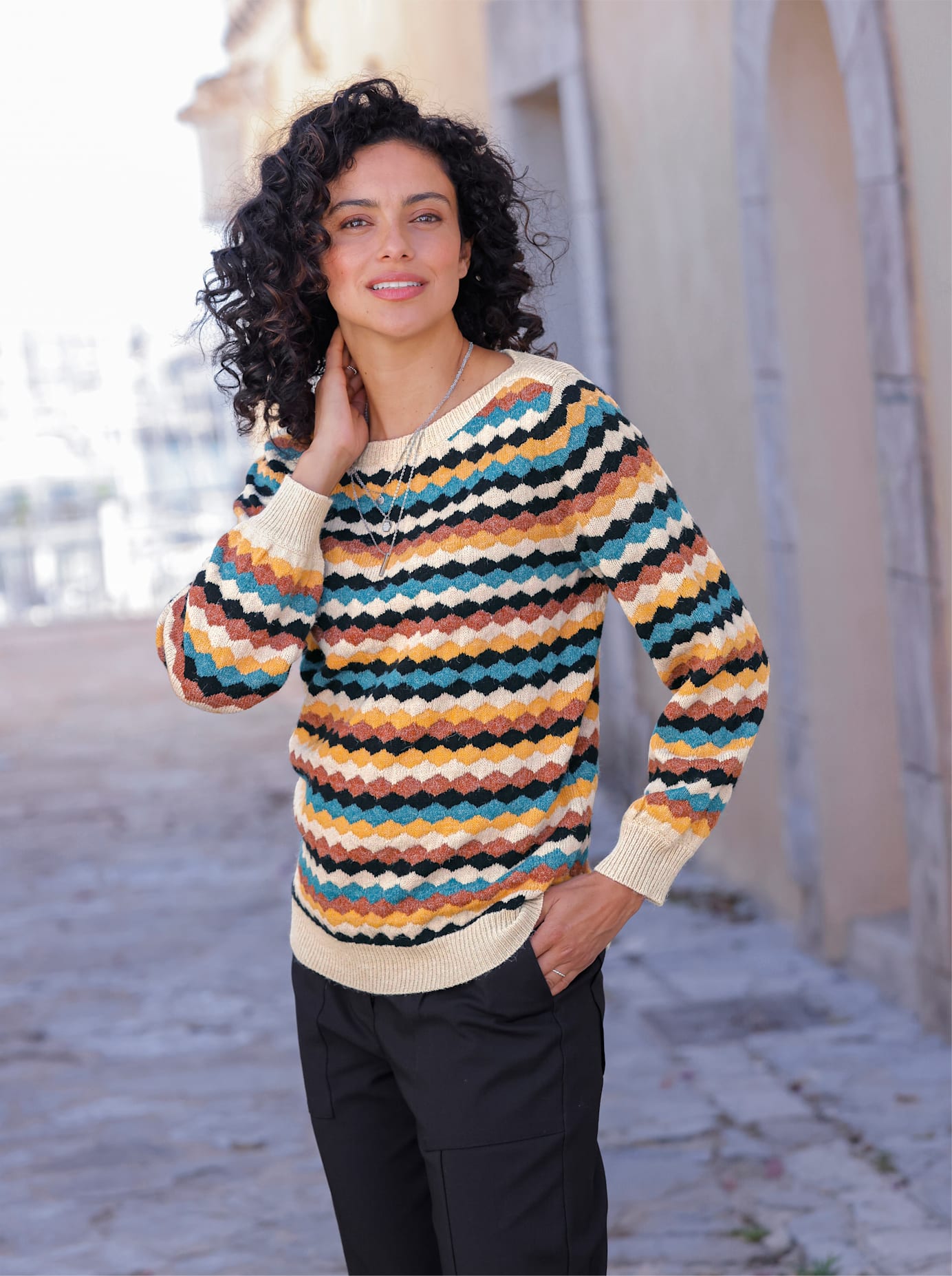 Inspirationen Strickpullover »Pullover« Inspirationen Strickpullover »Pullover« von Inspirationen