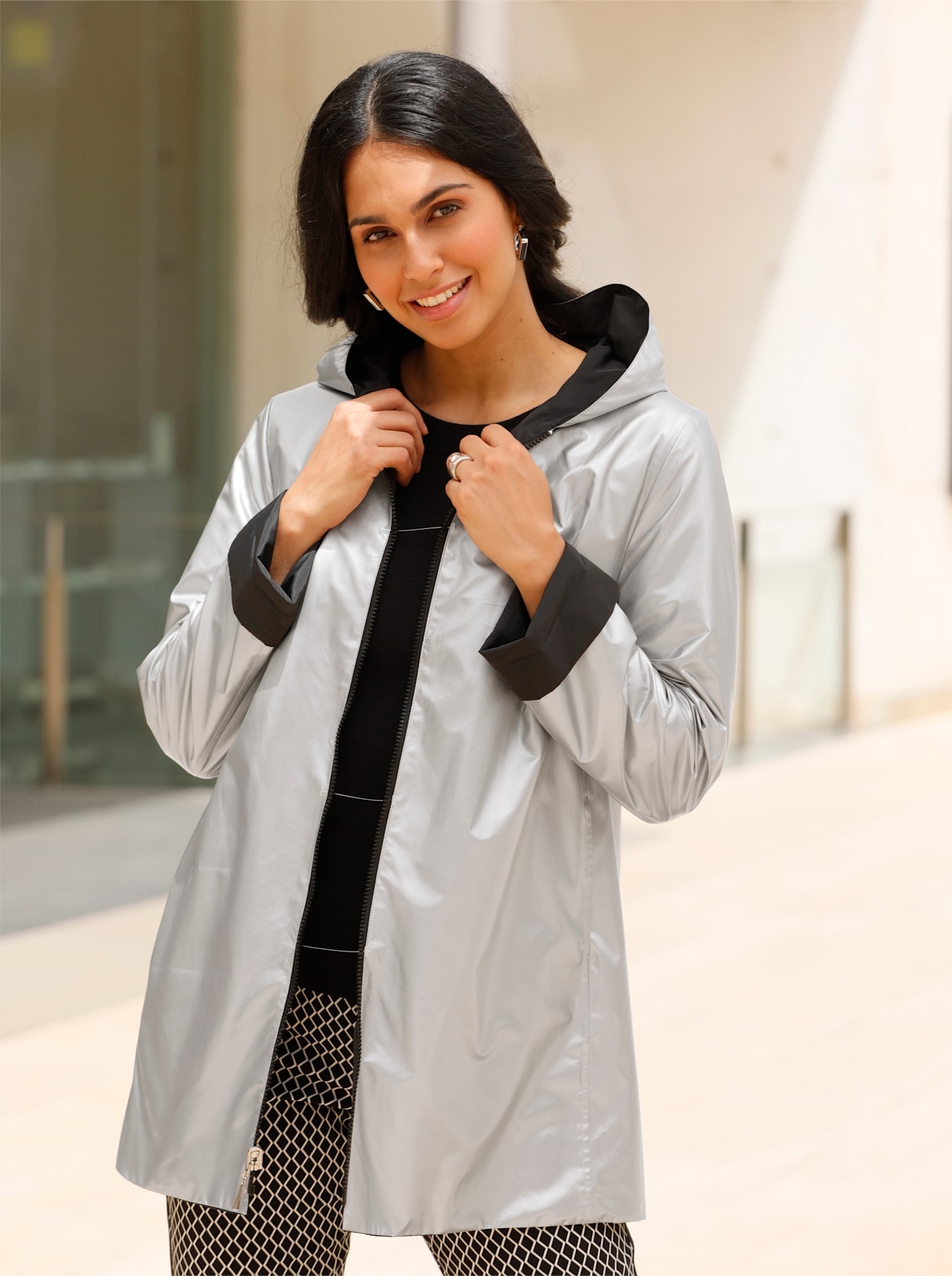 Inspirationen Wendejacke, mit Kapuze Inspirationen Wendejacke, mit Kapuze von Inspirationen