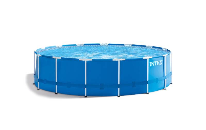 Intex Framepool »Metal Frame Set 457 x 12«, Inkl. Sicherheitsleiter, Pool-Abdeckung, Bodenplane von Intex