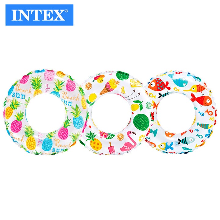 Intex Lively Print Swim Ring Luftmatratze von Intex