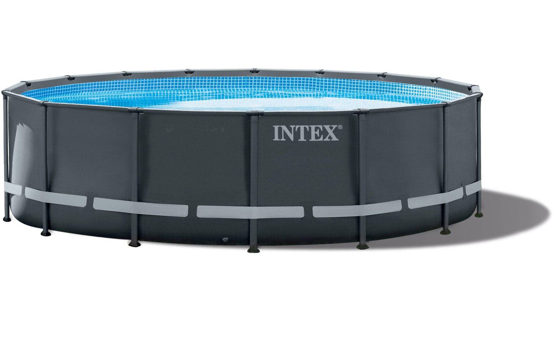 Intex Pool »Ultra XTR Frame Set 488 x 122 cm«, Inkl. Sicherheitsleiter, Bodenplane, Poolcover, Mosaik-Poolhaut von Intex