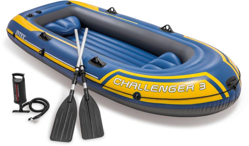 Intex Schlauchboot »Challenger 3«, (Set, mit 2 Paddeln und Luftpumpe) von Intex