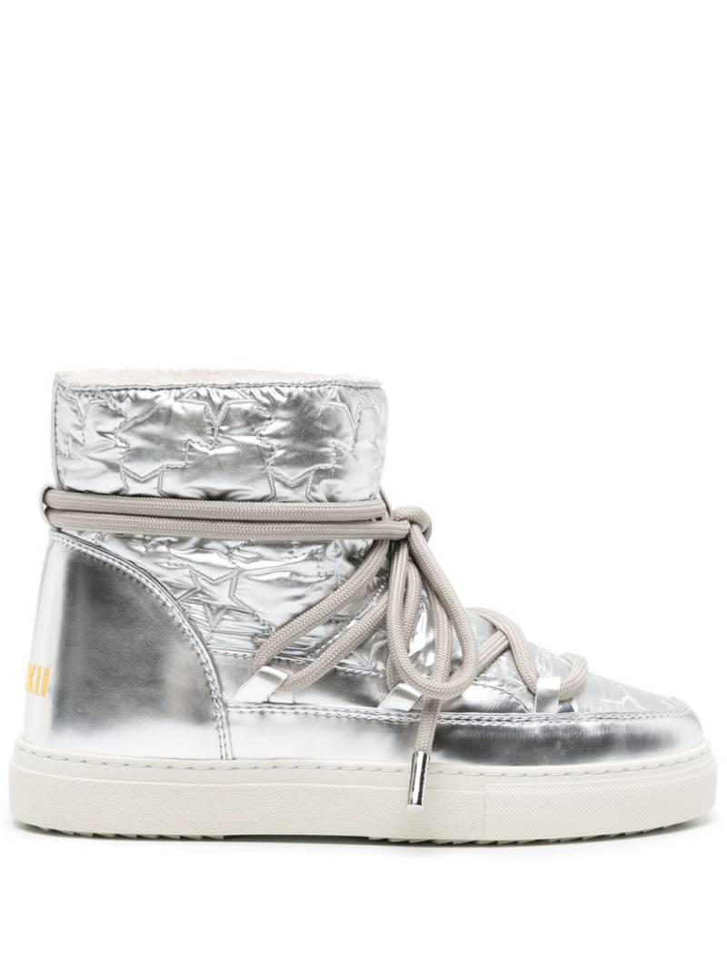 Inuikii Bomber Star metallic boots - Silver von Inuikii