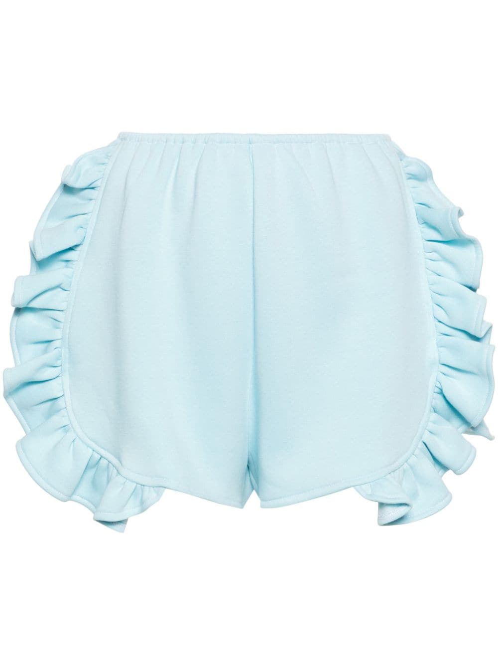 Ioana Ciolacu Baby Peony ruffled shorts - Blue von Ioana Ciolacu