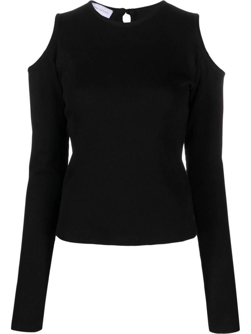 Ioana Ciolacu cut-out cold-shoulder top - Black von Ioana Ciolacu