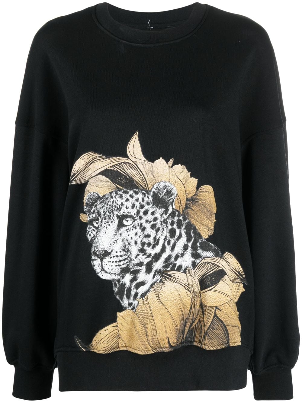 Ioana Ciolacu graphic-print crew-neck sweashirt - Black von Ioana Ciolacu