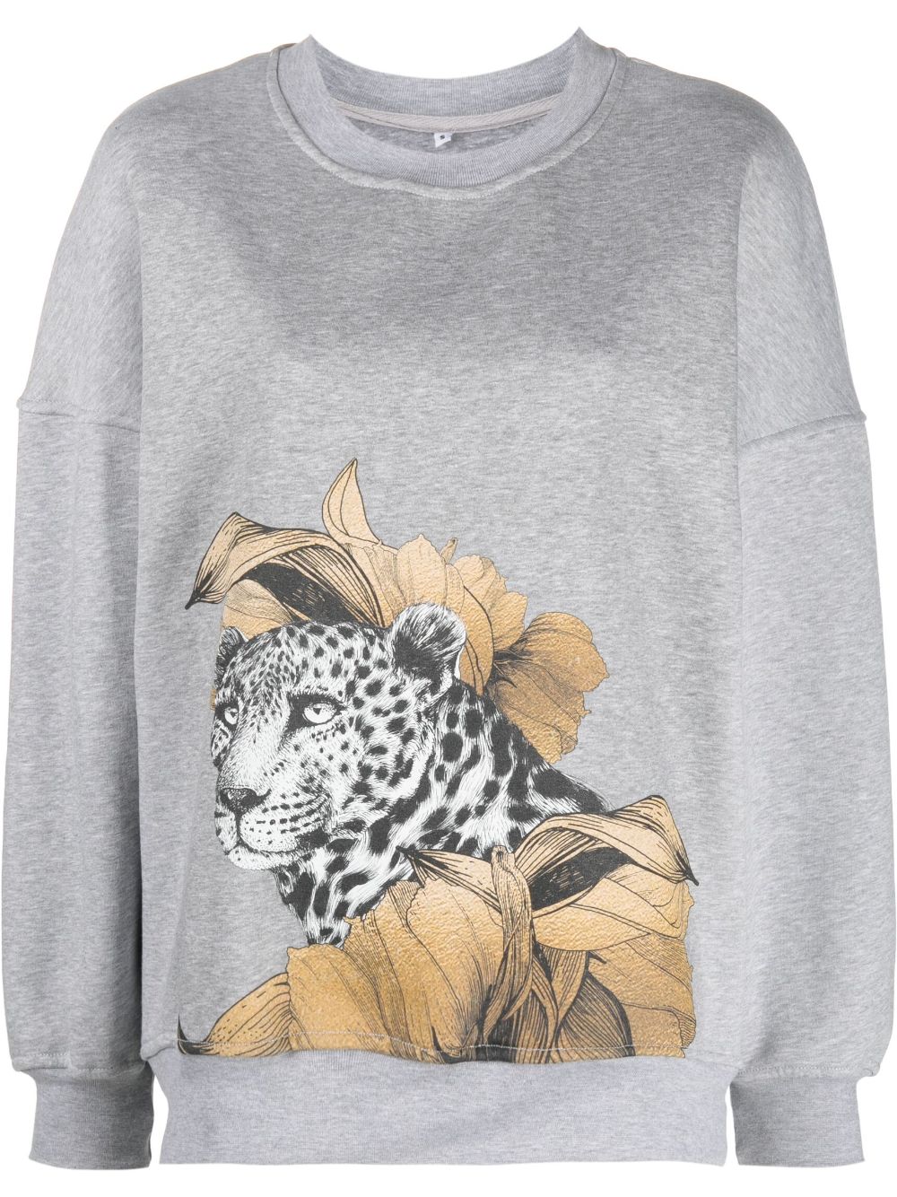 Ioana Ciolacu graphic-print crew-neck sweashirt - Grey von Ioana Ciolacu