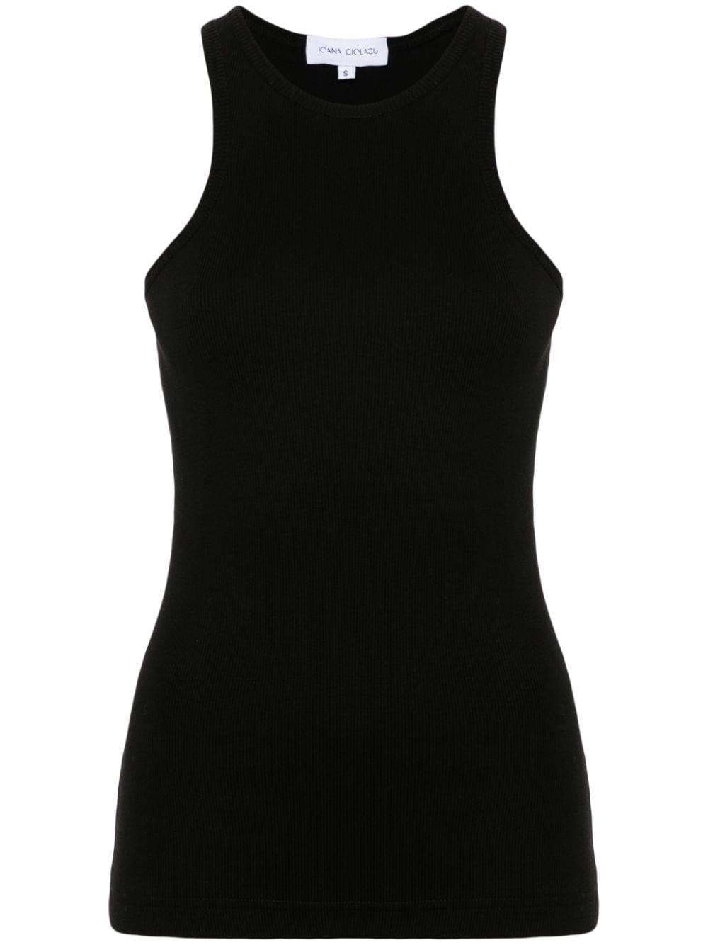 Ioana Ciolacu ribbed tank top - Black von Ioana Ciolacu