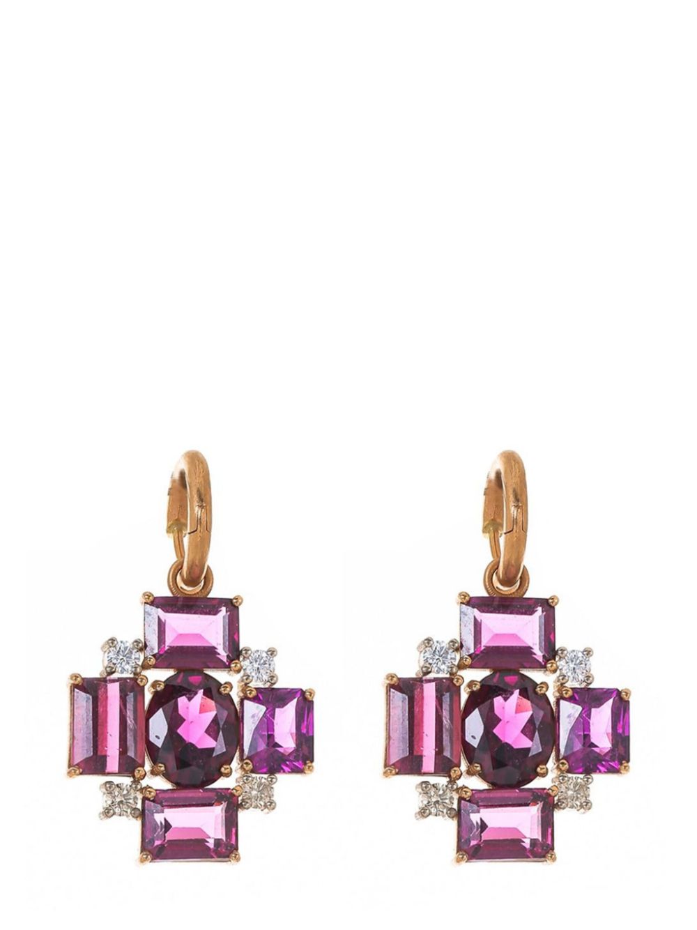 Irene Neuwirth 18kt rose gold Gemmy Gem garnet earrings - Pink von Irene Neuwirth