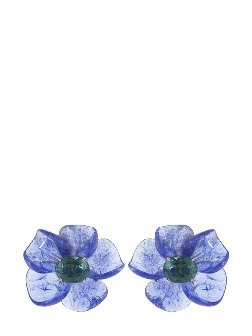 Irene Neuwirth 18kt rose gold Tropical Flower tanzanite tourmaline stud earrings - Pink von Irene Neuwirth