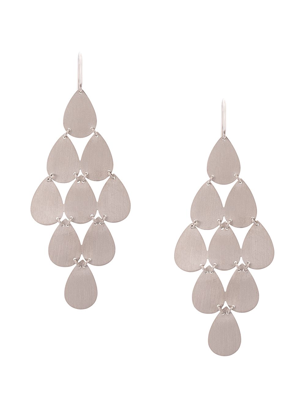 Irene Neuwirth 18kt white gold nine-drop chandelier earrings von Irene Neuwirth