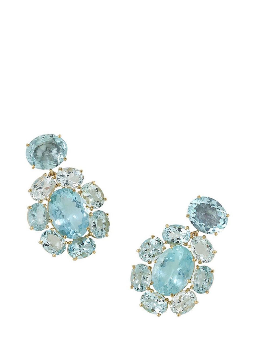 Irene Neuwirth 18kt yellow gold Gemmy Gem aquamarine earrings von Irene Neuwirth