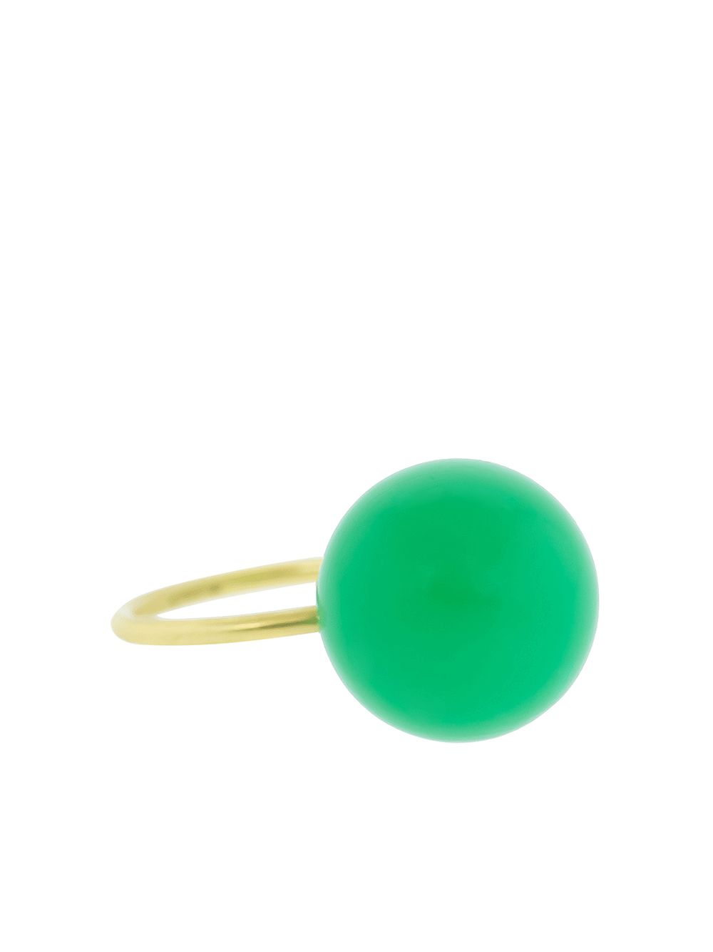 Irene Neuwirth 18kt yellow gold chrysoprase sphere ring - Green von Irene Neuwirth