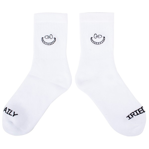 Iriedaily - Grin Cat Sock - Multifunktionssocken Gr M weiß von Iriedaily