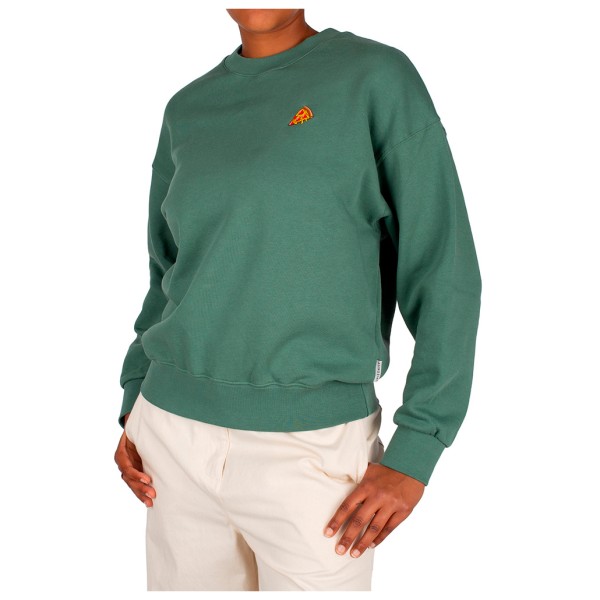 Iriedaily - Women's Pizza Love Crew - Pullover Gr M grün von Iriedaily