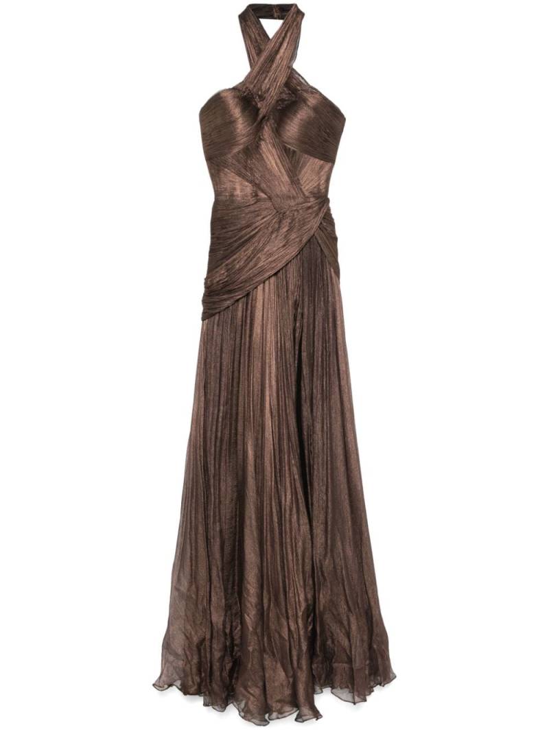 Iris Serban Floris maxi dress - Brown von Iris Serban