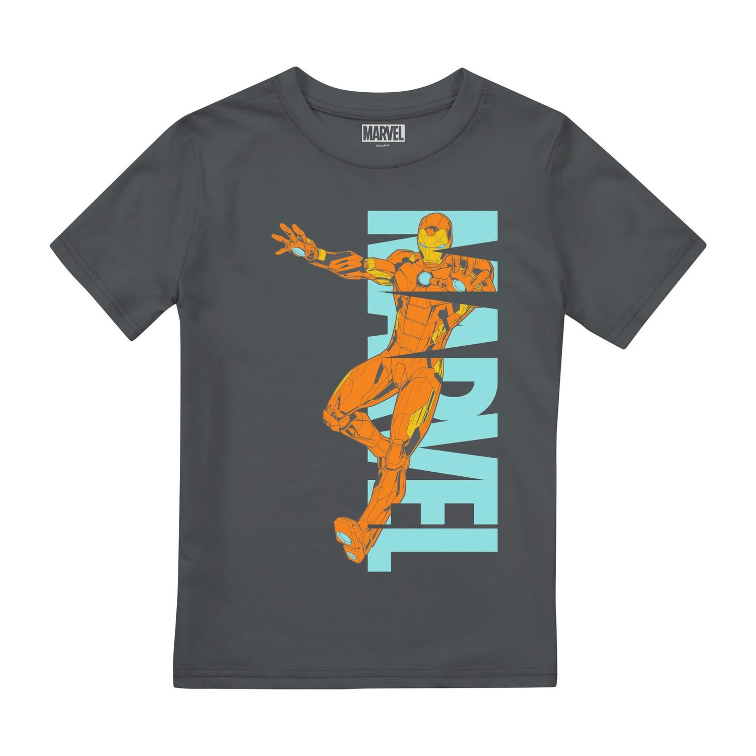 Emerge Tshirt Jungen Charcoal Black 128 von Iron Man