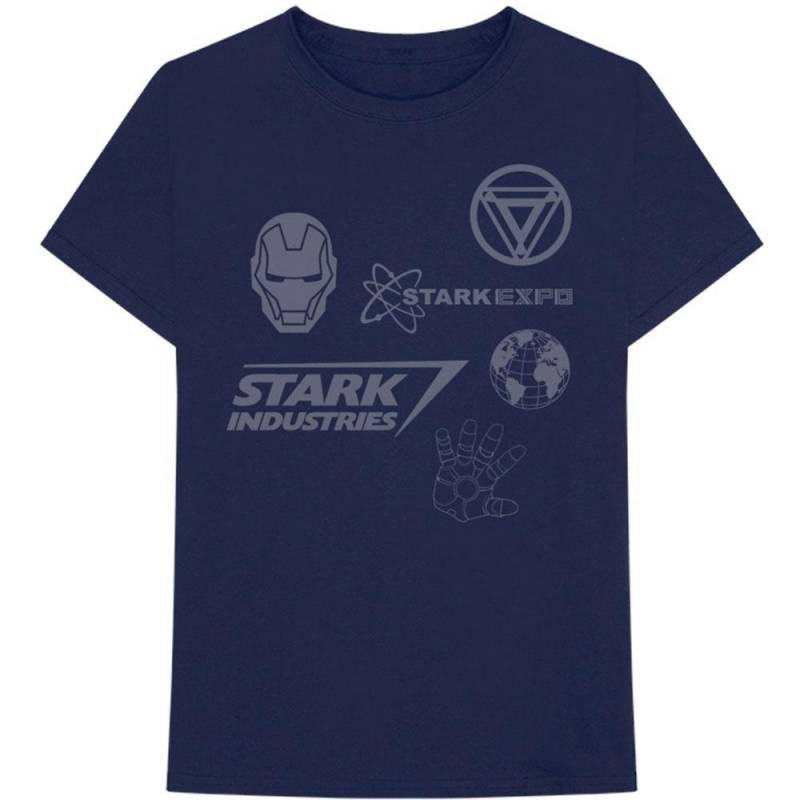 Iron Man - Stark Expo TShirt, für Damen, Marine, Größe S von Iron Man