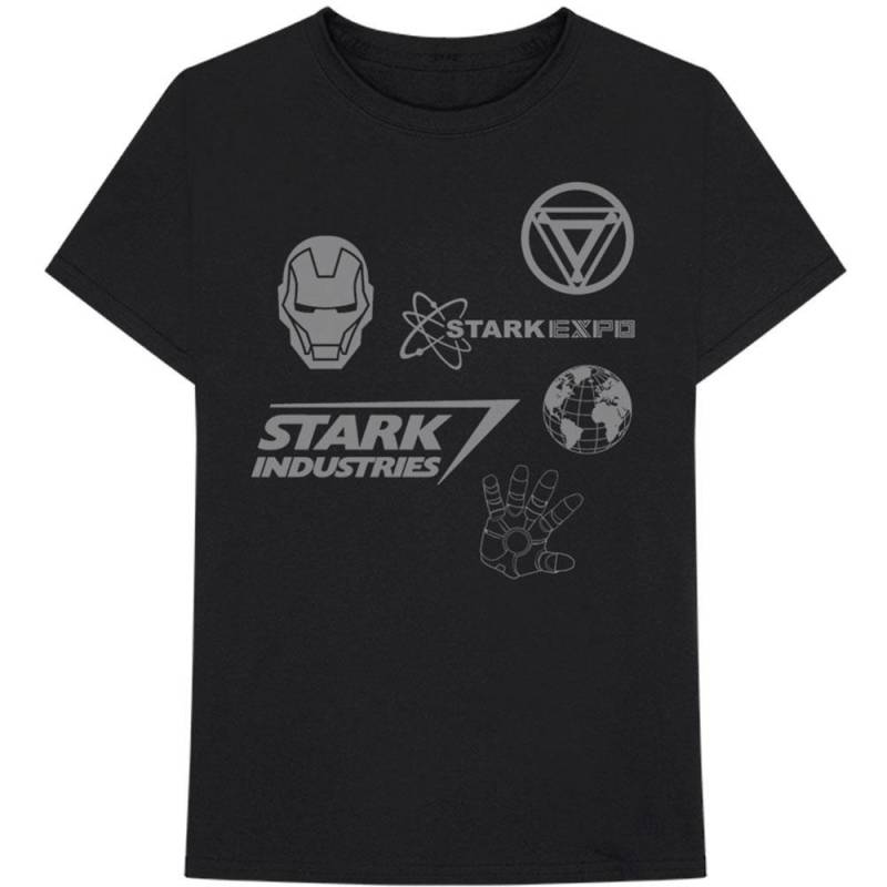 Stark Expo Tshirt Damen Schwarz XL von Iron Man