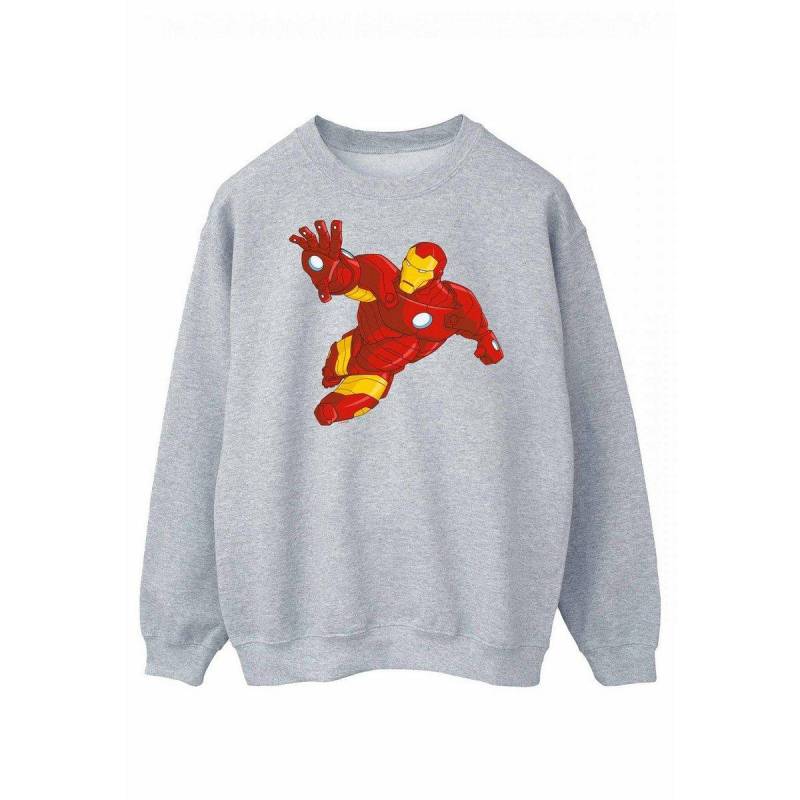 Sweatshirt Damen Perlgrau L von Iron Man