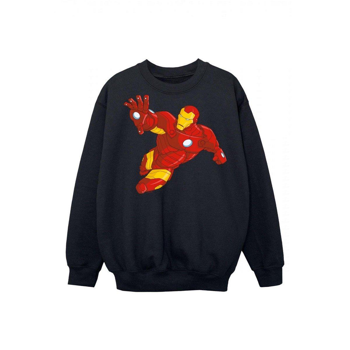 Iron Man - Sweatshirt, 128, Schwarz von Iron Man