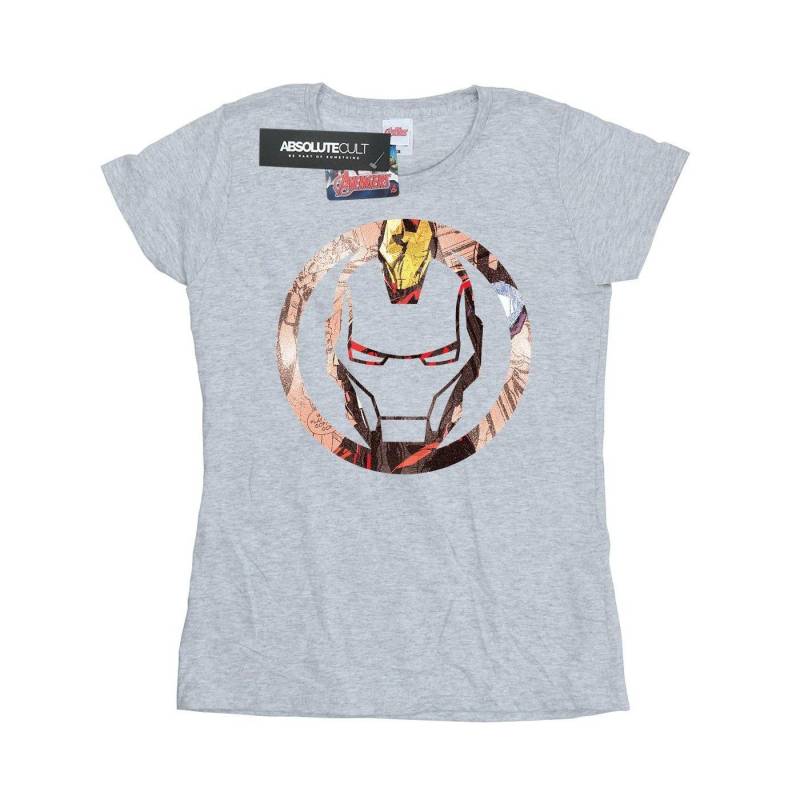 Iron Man - TShirt, für Damen, Grau, Größe S von Iron Man