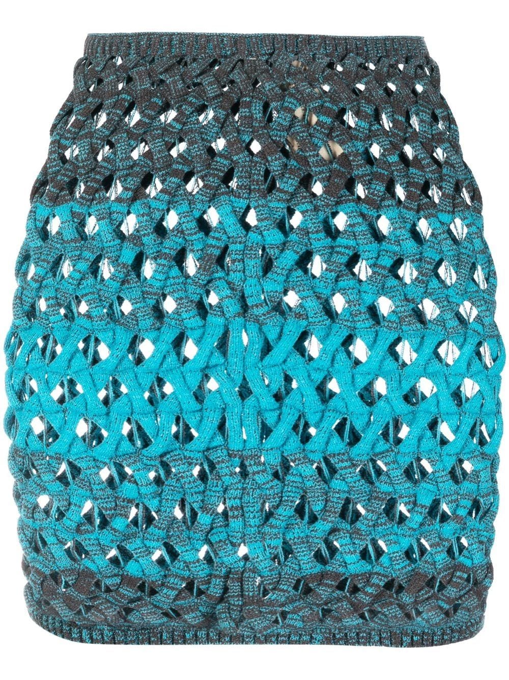 Isa Boulder basket weave pencil skirt - Blue von Isa Boulder