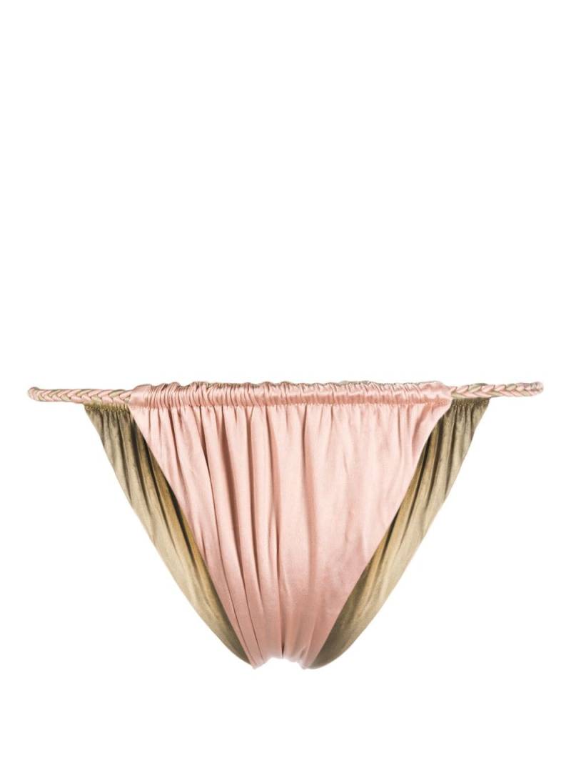 Isa Boulder ruched bikini bottom - Pink von Isa Boulder