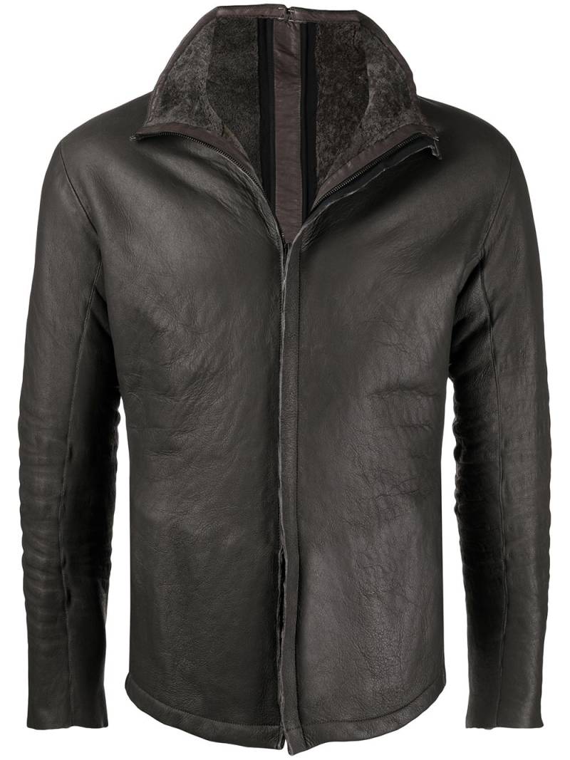 Isaac Sellam Experience Mecanique leather jacket - Black von Isaac Sellam Experience