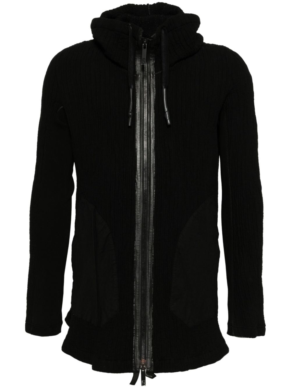 Isaac Sellam Experience Zipper Capuche hooded jacket - Black von Isaac Sellam Experience