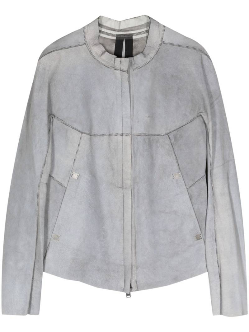 Isaac Sellam Experience panelled leather jacket - Grey von Isaac Sellam Experience