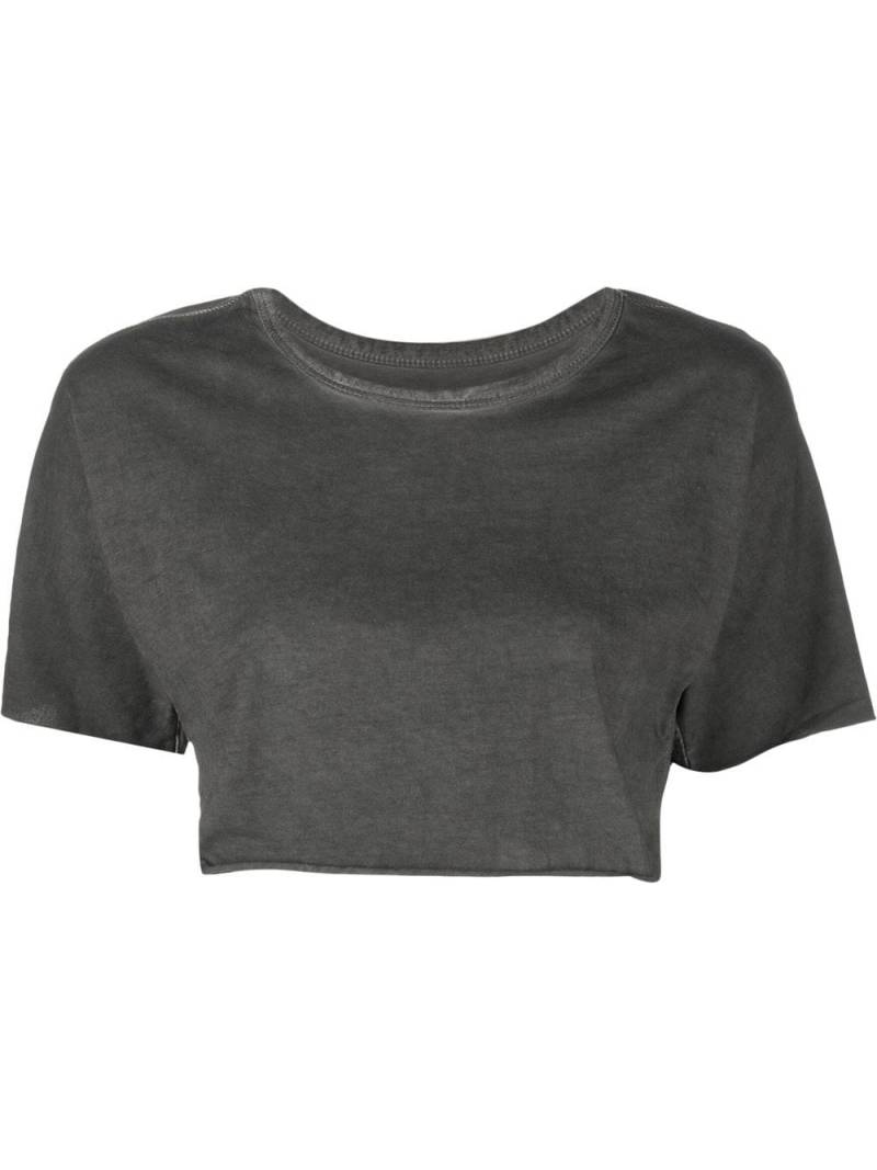 Isaac Sellam Experience raw-hem crop top - Grey von Isaac Sellam Experience