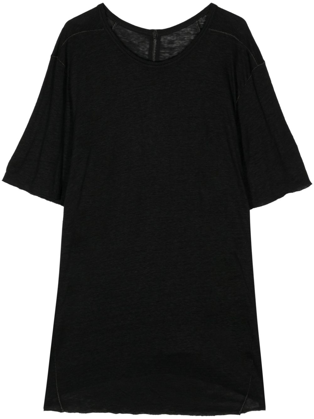 Isaac Sellam Experience strap-detailing linen t-shirt - Black von Isaac Sellam Experience