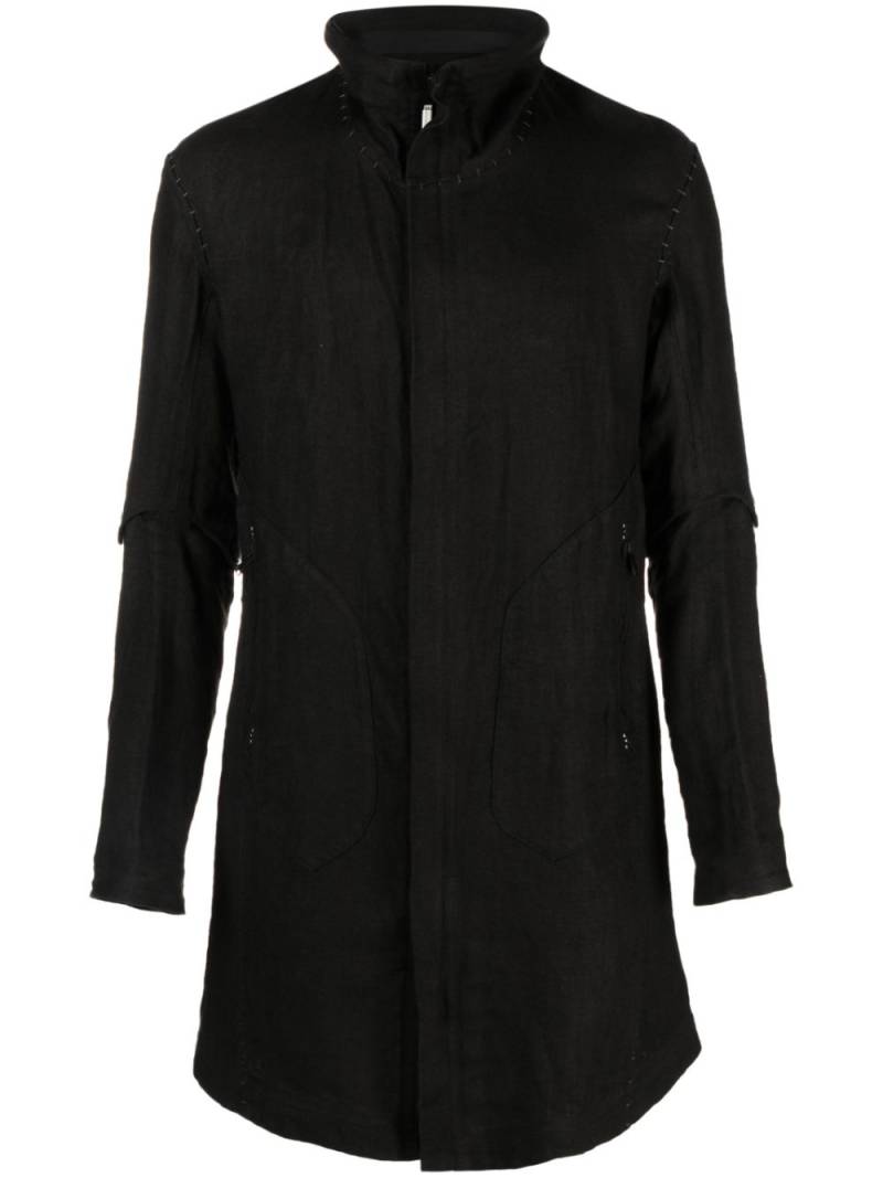 Isaac Sellam Experience zip-detail trench coat - Black von Isaac Sellam Experience