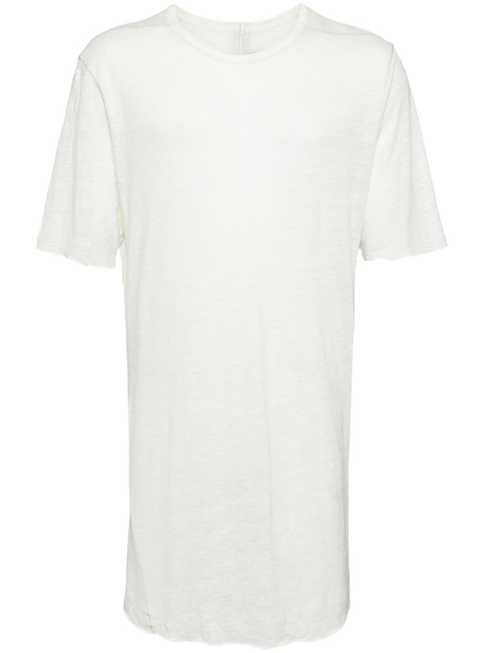 Isaac Sellam Experience zip-detailing linen T-shirt - Neutrals von Isaac Sellam Experience