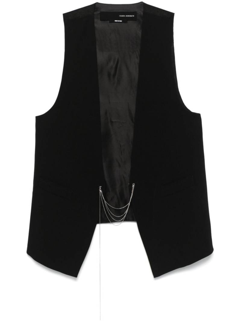 Isabel Benenato chain link-detailed waistcoat - Black von Isabel Benenato