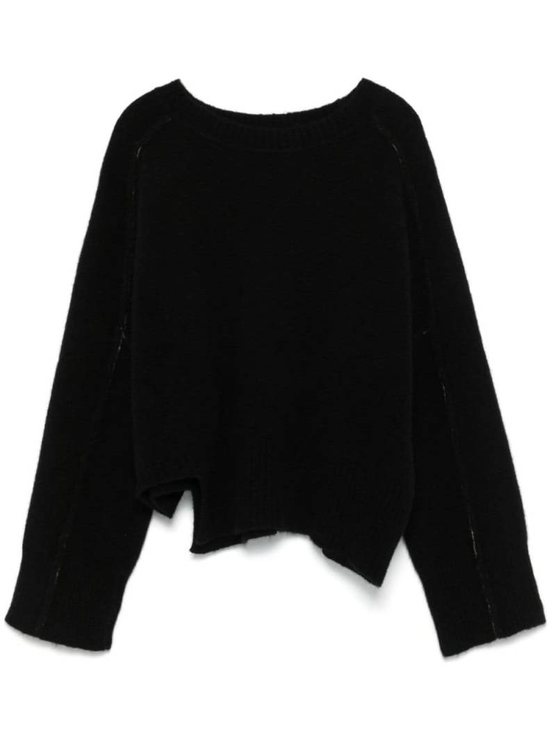 Isabel Benenato crew neck sweater - Black von Isabel Benenato