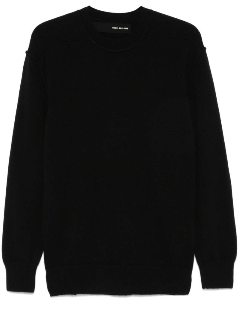 Isabel Benenato crew-neck sweater - Black von Isabel Benenato