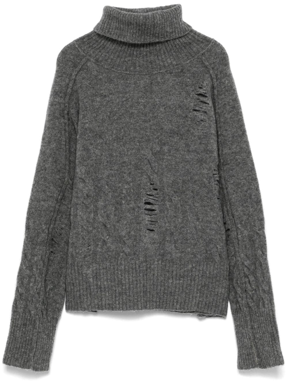 Isabel Benenato cut-out jumper - Grey von Isabel Benenato