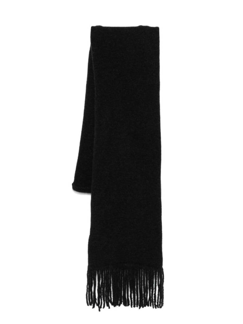 Isabel Benenato fringed scarf - Black von Isabel Benenato