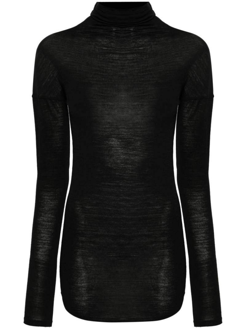 Isabel Benenato jersey top - Black von Isabel Benenato