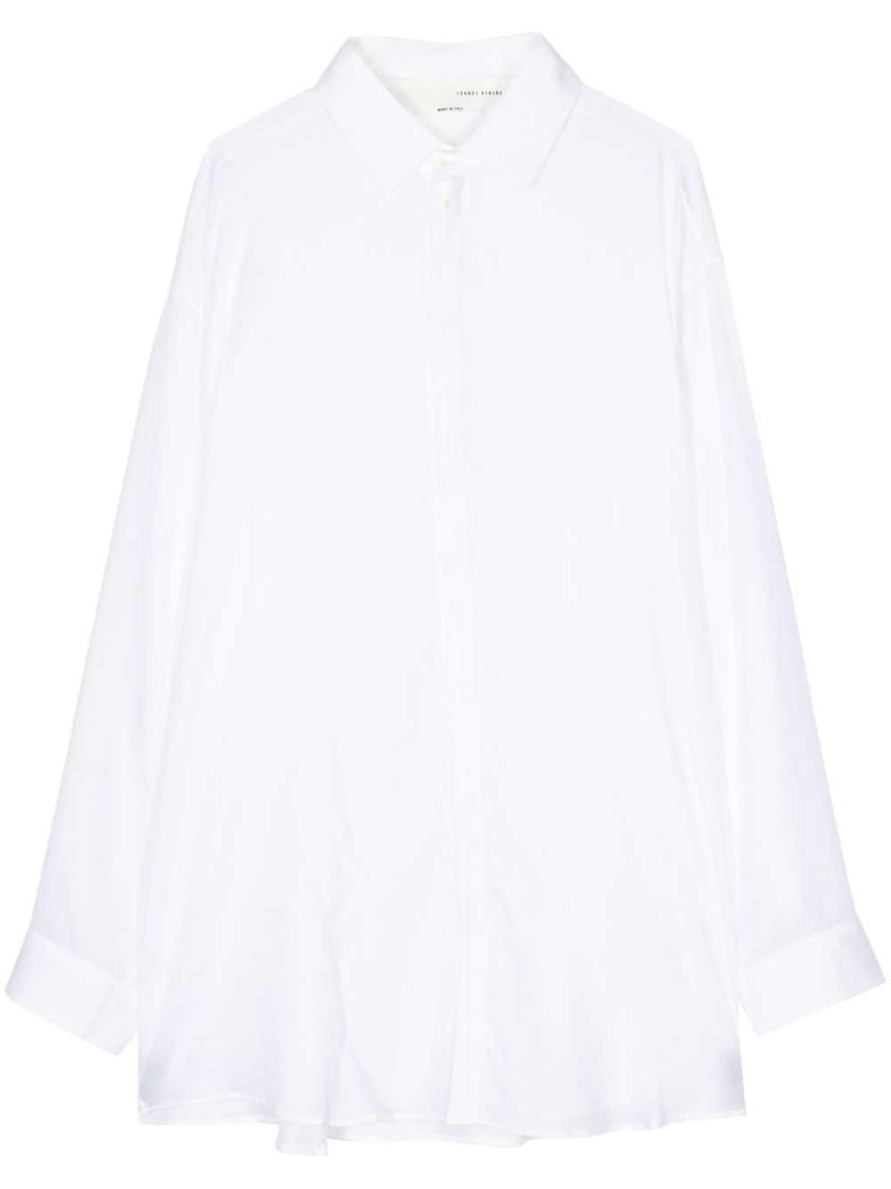 Isabel Benenato long-length cotton shirt - White von Isabel Benenato