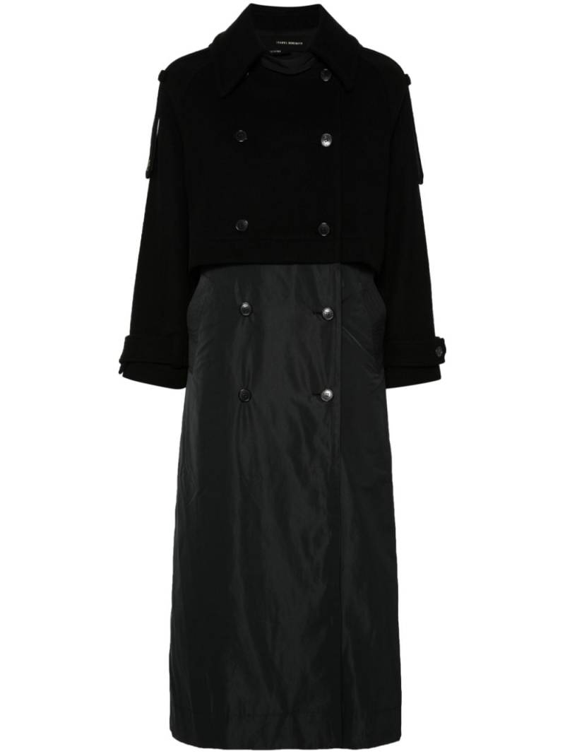 Isabel Benenato panelled trench coat - Black von Isabel Benenato