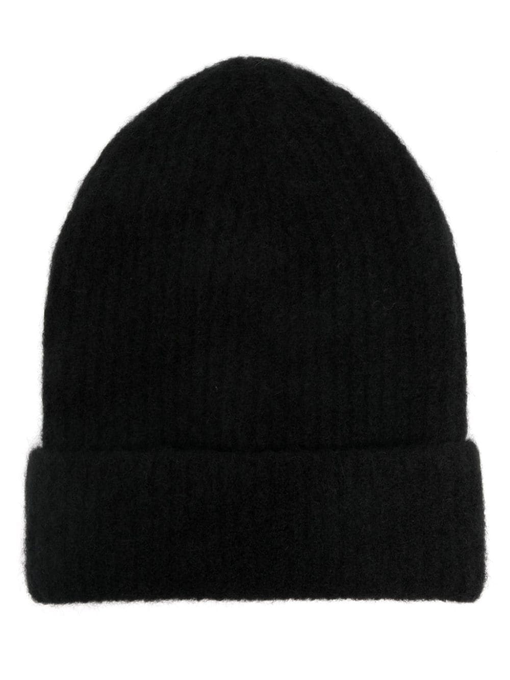 Isabel Benenato ribbed-knit beanie - Black von Isabel Benenato