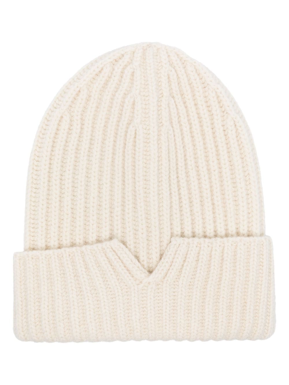 Isabel Benenato ribbed-knit beanie - White von Isabel Benenato