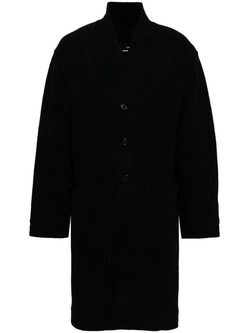 Isabel Benenato single-breasted coat - Black von Isabel Benenato