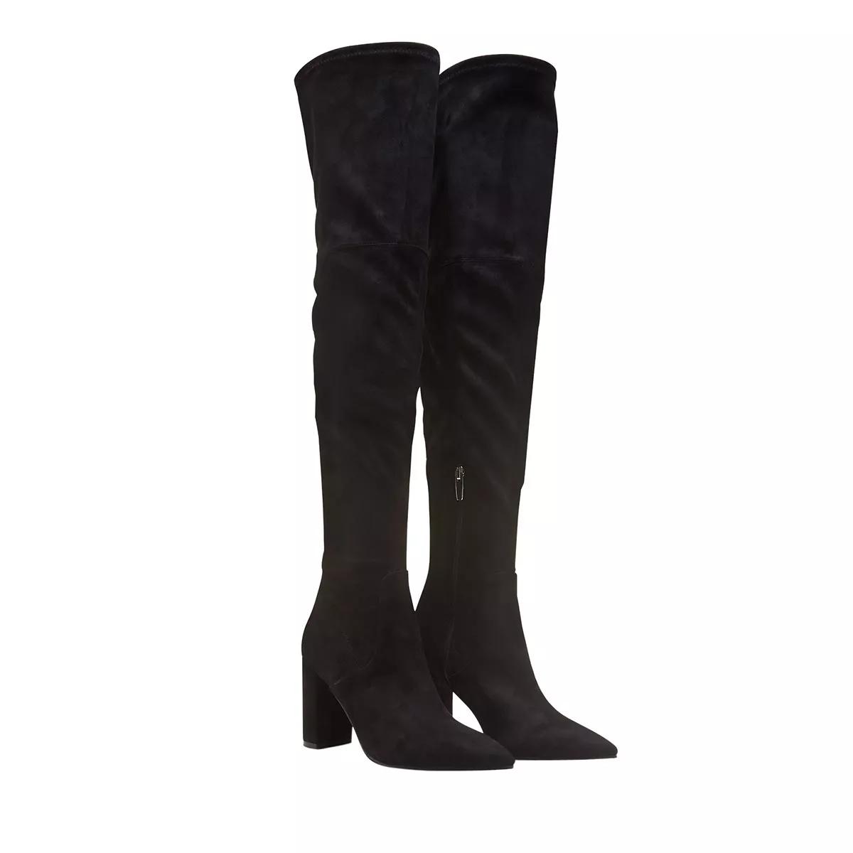 Isabel Bernard Boots & Stiefeletten - Vendôme Fem Suede Stretch Overknee Boots - Gr. 38 (EU) - in Schwarz - für Damen von Isabel Bernard