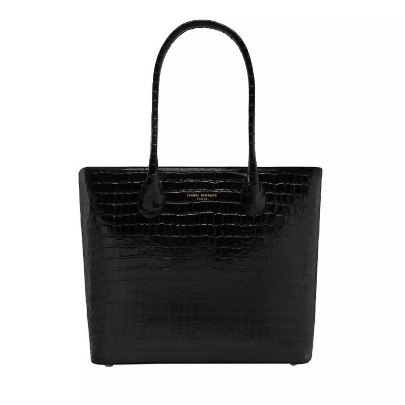 Isabel Bernard Henkeltasche - Honoré Lysanne Croco Black Calfskin Leather Should - Gr. unisize - in Schwarz - für Damen von Isabel Bernard