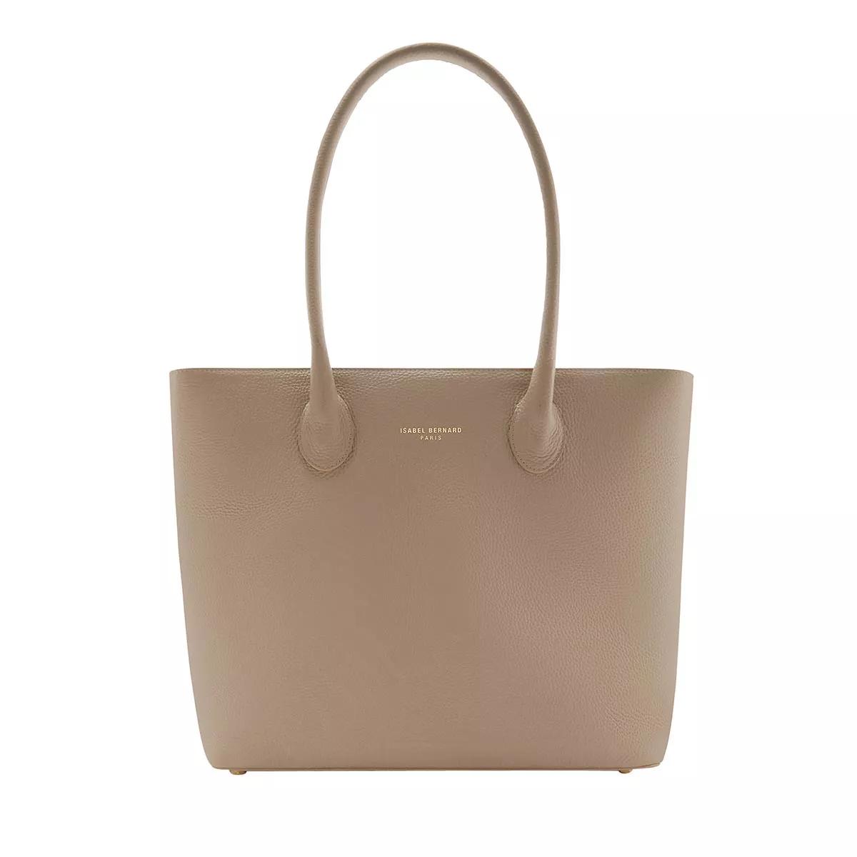 Isabel Bernard Umhängetasche - Honoré Lysanne Taupe Calfskin Leather Shoulder Bag - Gr. unisize - in Beige - für Damen von Isabel Bernard