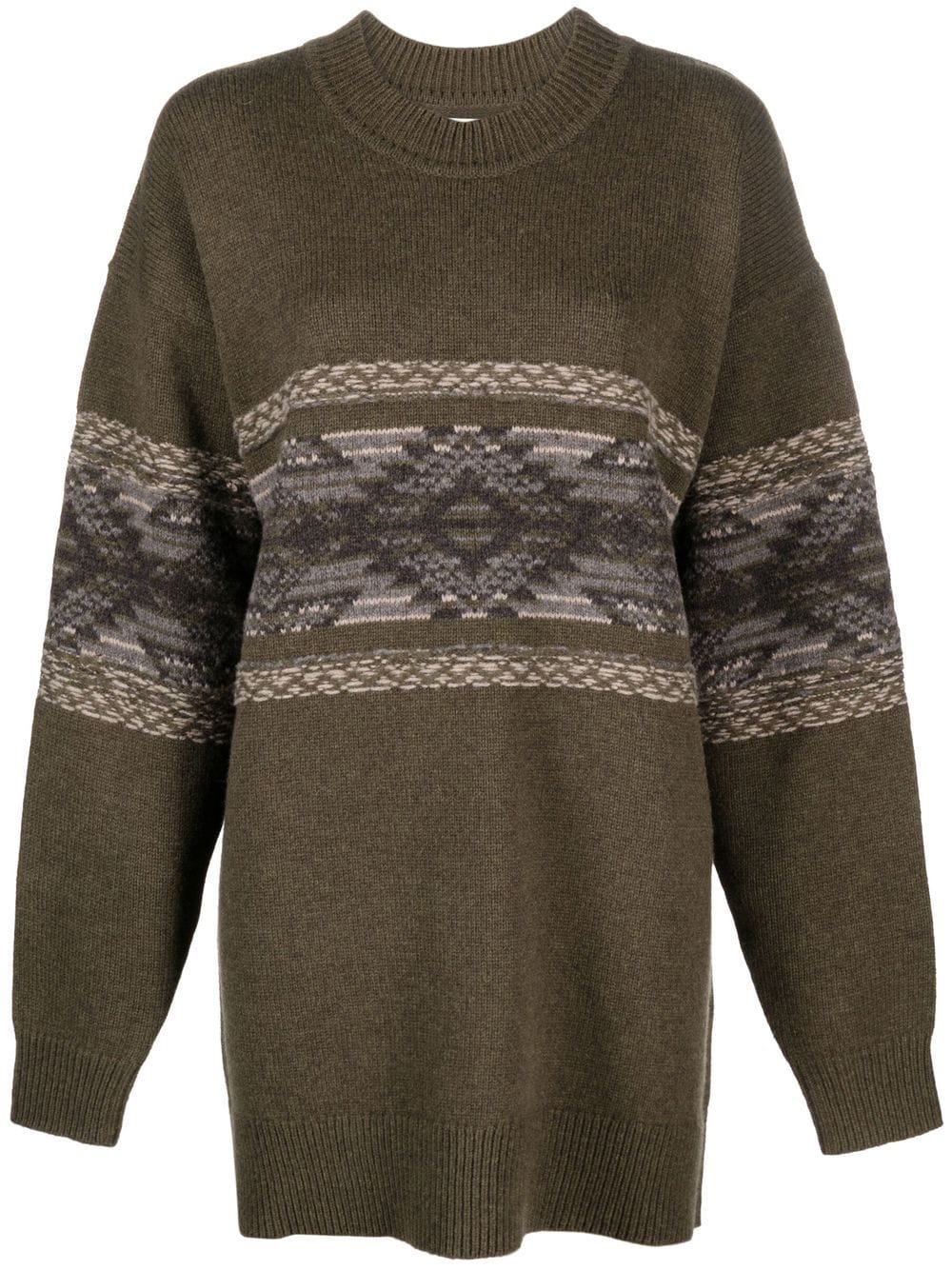 MARANT ÉTOILE Avril fair-isle knitted jumper - Green von MARANT ÉTOILE